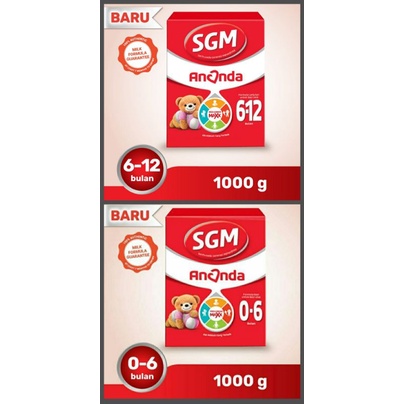 SGM Ananda 0-6 dan 6-12 1000 Gr