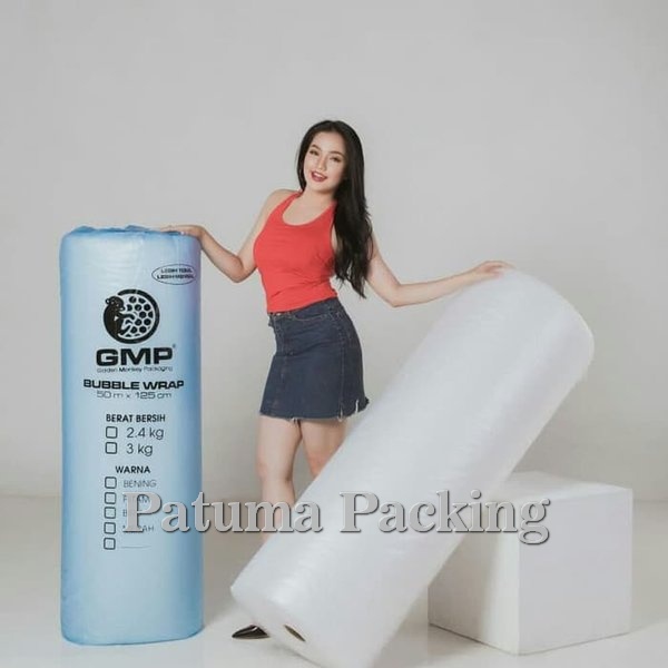 

Bubble Wrap 3.3Kg 125cm x 50m Roll Hitam Putih Bening Plastik Packing Murah Tebal