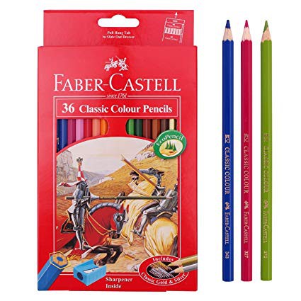 

Pensil Warna Faber Castell 36 Classic Panjang ecer dan grosir