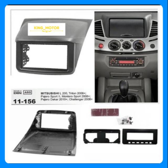 Frame HU / Head Unit + MID Pajero 2010 - 2015 / Triton