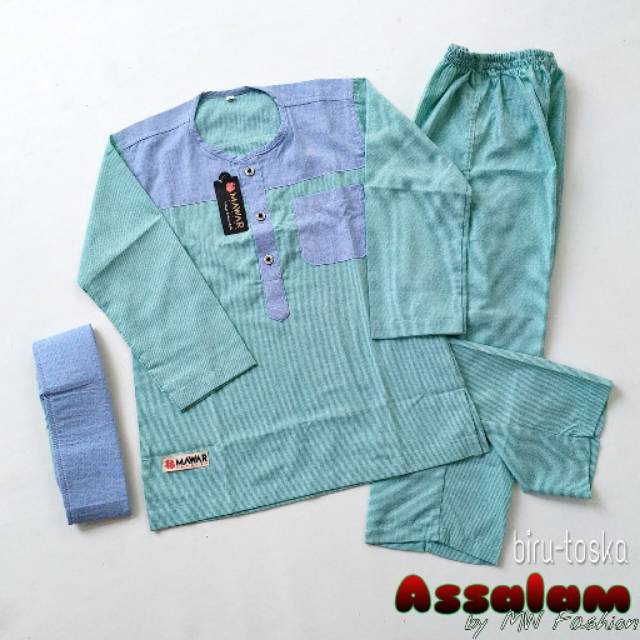 Mawar Fashion - Koko Assalam / Koko Pakistan Anak Lengan Panjang 4-13 tahun