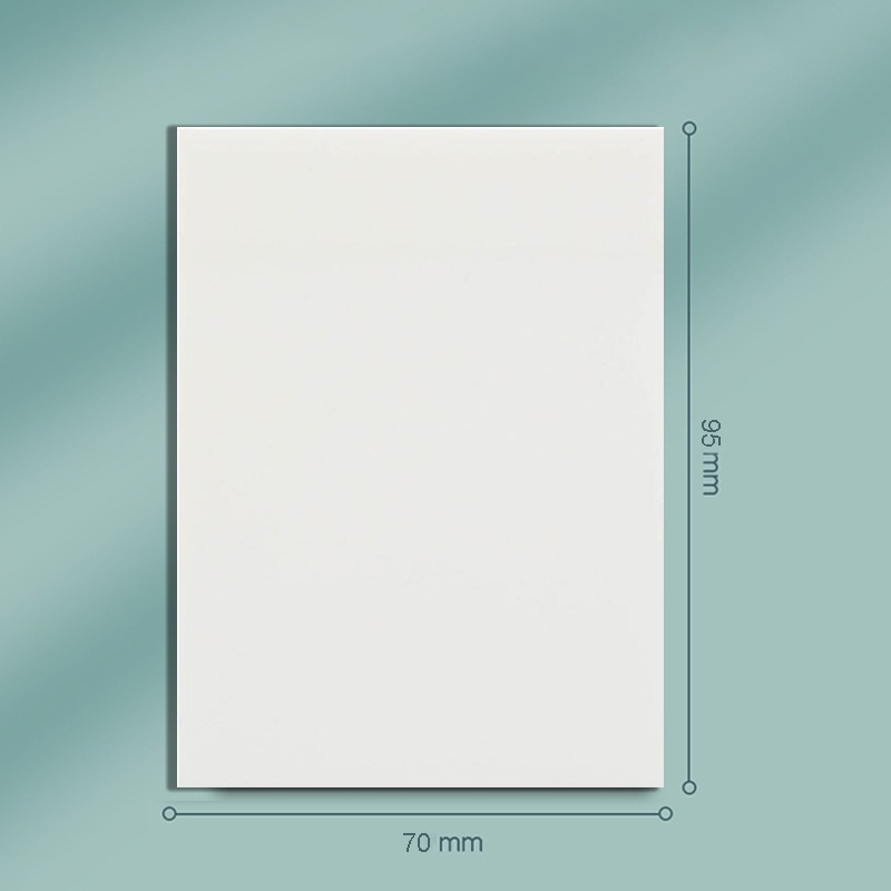 50 Lembar Sticky Note Transparan Tahan Air Untuk Kantor / Sekolah/ Plastik Dapat Ditulis Permukaan Halus G-70*95mm（50pcs）