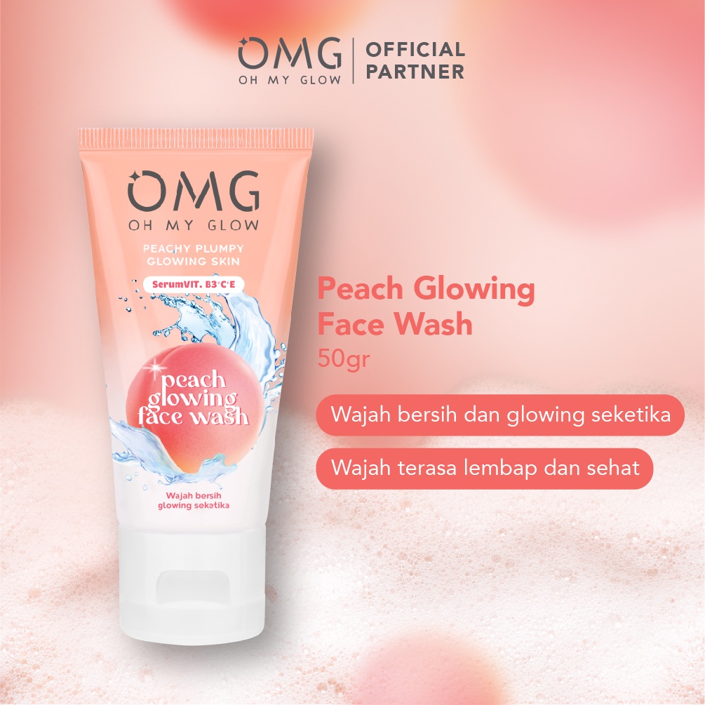 OMG OH MY GLOW Peach Glowing Face Wash