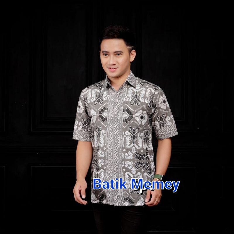 NEW ARRIVAL DISTRO BATIK PRIA BORDIR SOGAN HRB026 BATIKAF NOTOARTO BATIK IPNU-IPPNU HEM PRIA Bel-2