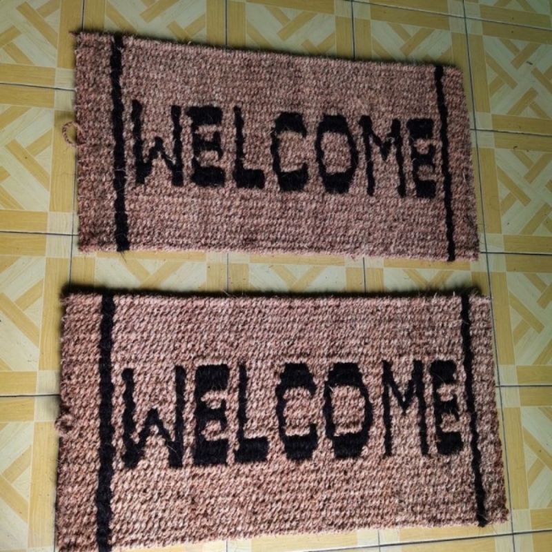 Keset Kesed Ijuk Sabut Kelapa / Kesed Serabut Kelapa Welcome / Keset Welcome