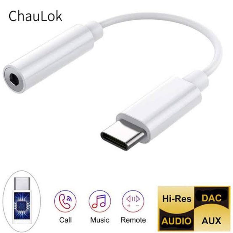 Converter Audio Type C Kabel Sambungan Headset Type C to Aux