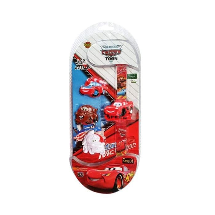 Super Promo! JAM TANGAN ANAK LAKI LAKI KEPALA SET DIGITAL CARS MCQUEEN MURAH Murah!