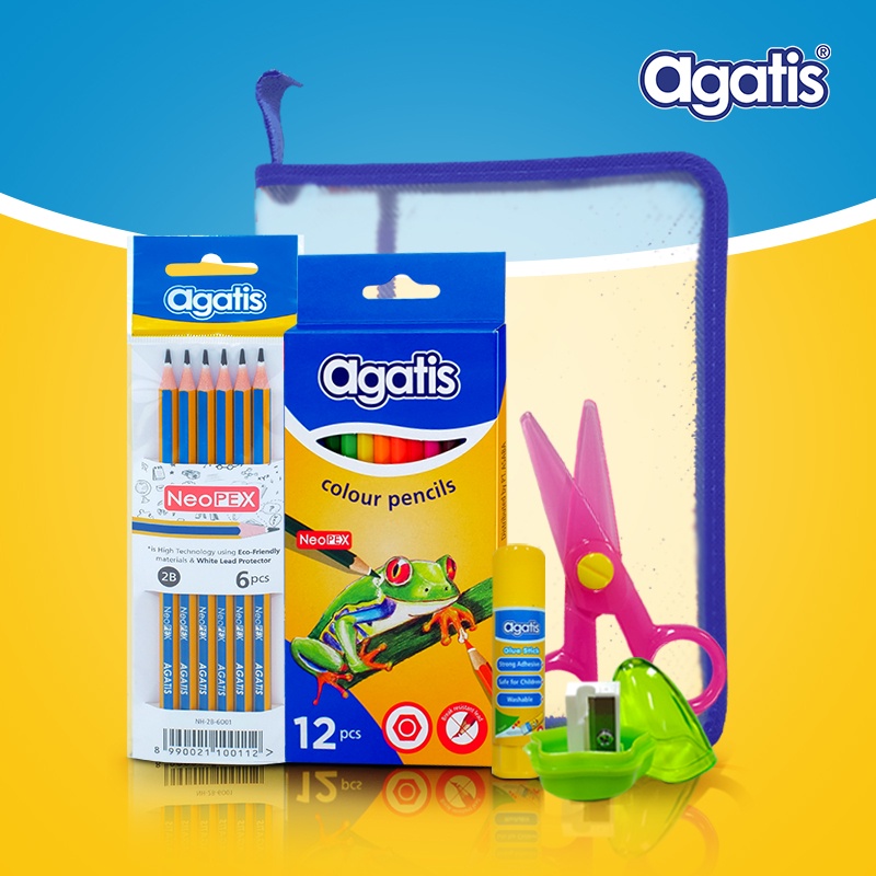 

Agatis Eco Paket School Set-2 / Paket Alat Tulis + Mewarnai Agatis