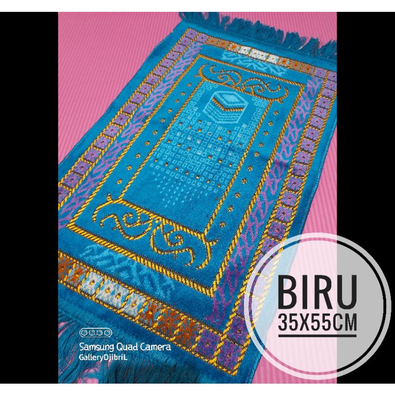 Sajadah bludru kecil 35x55/ Sajadah mini/ Sajadah anak-V-6