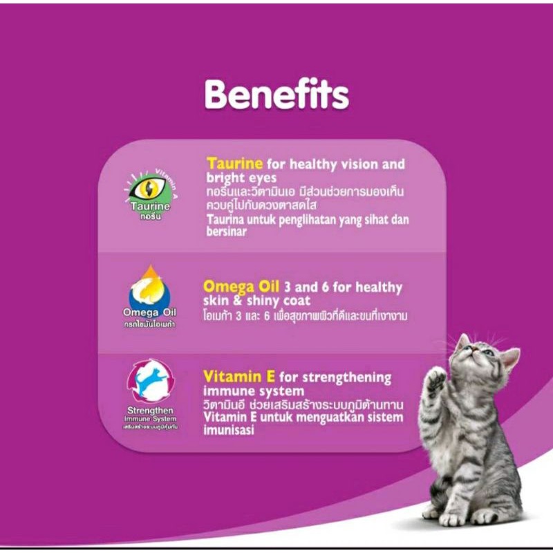 Whiskas Junior Kitten Pouch Wet Food 80gr