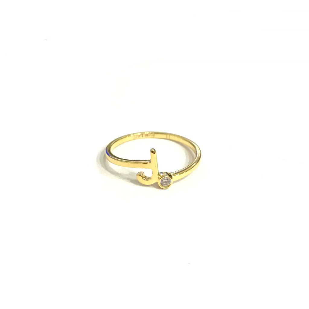 Cincin Simple Huruf J Uk11 (Emas Asli Kadar 875)