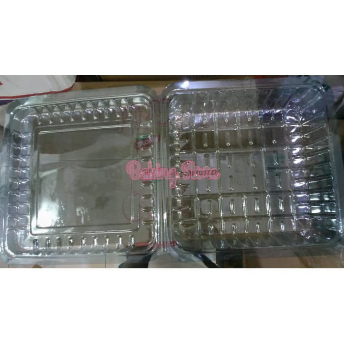 Tempat Kue/ Roti Mika Kue Gosen GX 1A Bolu Kotak 22cm - Gosend Only!!!