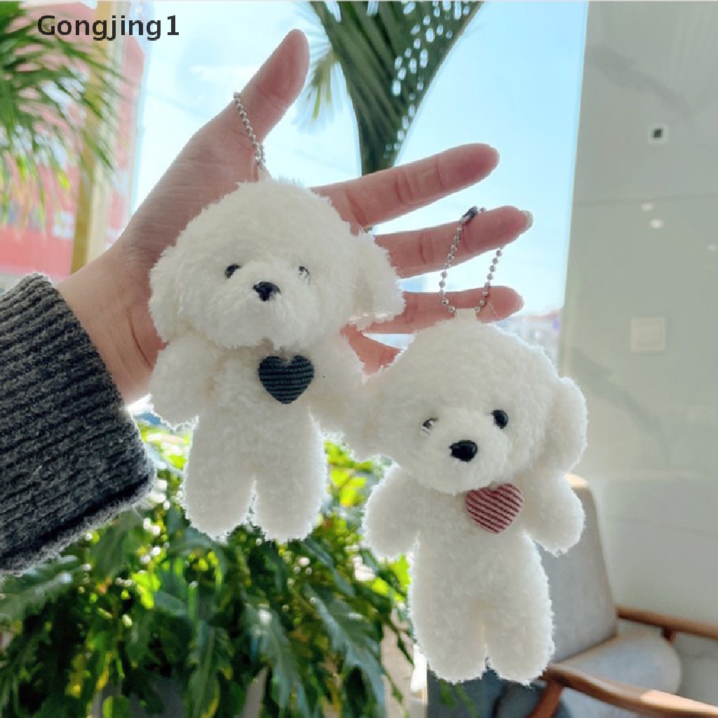 Gongjing1 1pc Gantungan Kunci Bentuk Boneka Plush Beruang Kartun Lucu