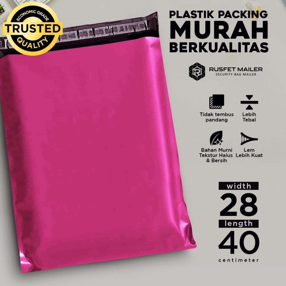

MURAH MERIAH [ISI 100] 28 X 40 - AMPLOP PLASTIK POLYMAILER PACKAGING ONLINE SHOP u/ BAJU KAOS SWEATE