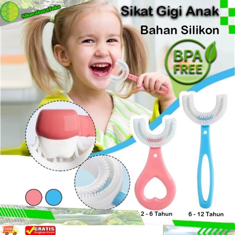 Sikat gigi anak bentuk U // tooth brush silicon