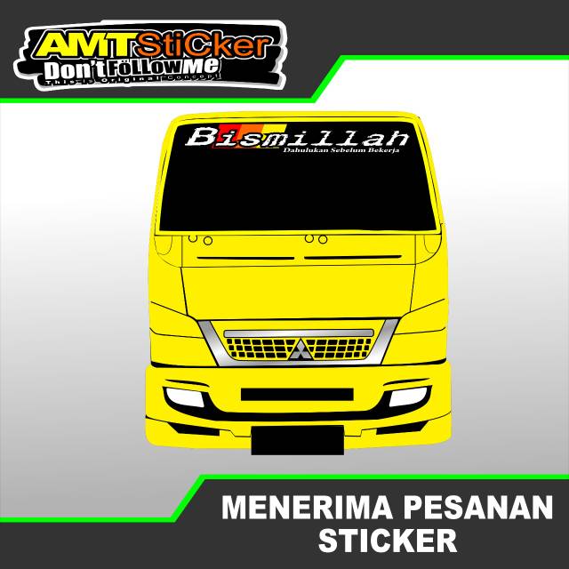 [Terlaris] Sticker Cutting Nyala Kaca Depan Truk
