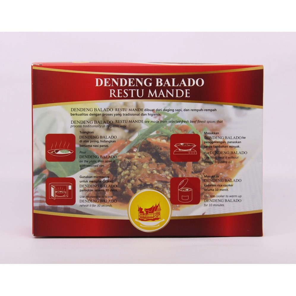 Dendeng Balado Halal - Masakan Padang - Daging Sapi Pilihan - Indonesia Food