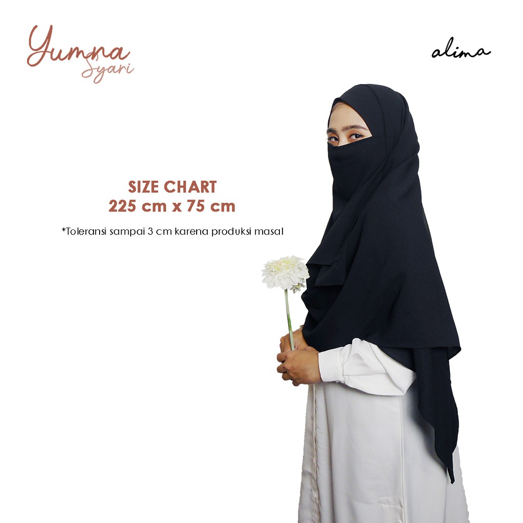 Pashmina Square Jumbo Syari Bahan Diamond By Alima