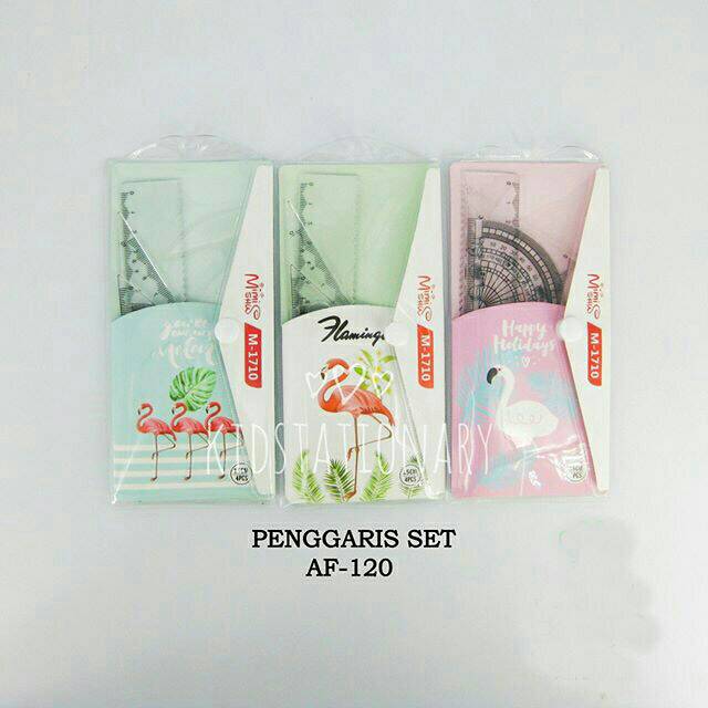 

Penggaris / penggaris segitiga motif Flamingo