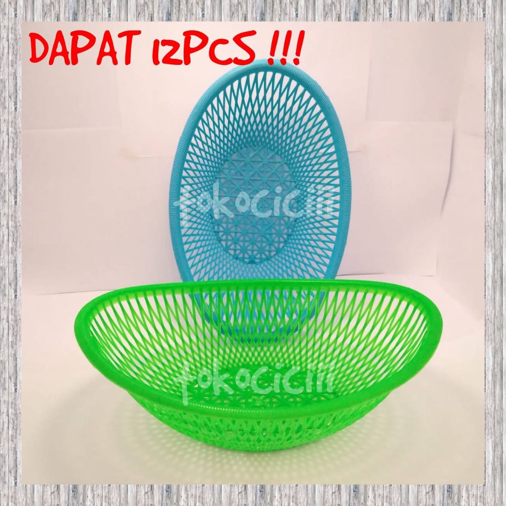 Isi 12 PCS!! Wakul Oval Besar /Waskom Plastik/Waskom berkatan /Baskom Hajatan/Baskom