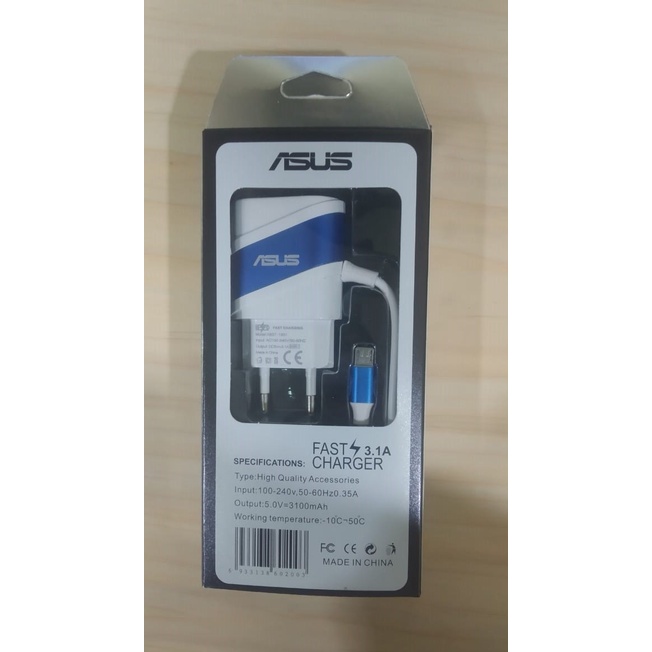 Travel Charger Asus Xiaomi 2 USB 3.1A Micro USB Type C Fast Charger (Metal)