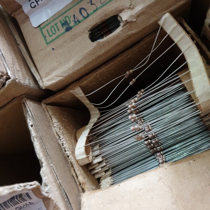 New Resistor 1/8 w 1/8 watt nilai tulis di catatan toko