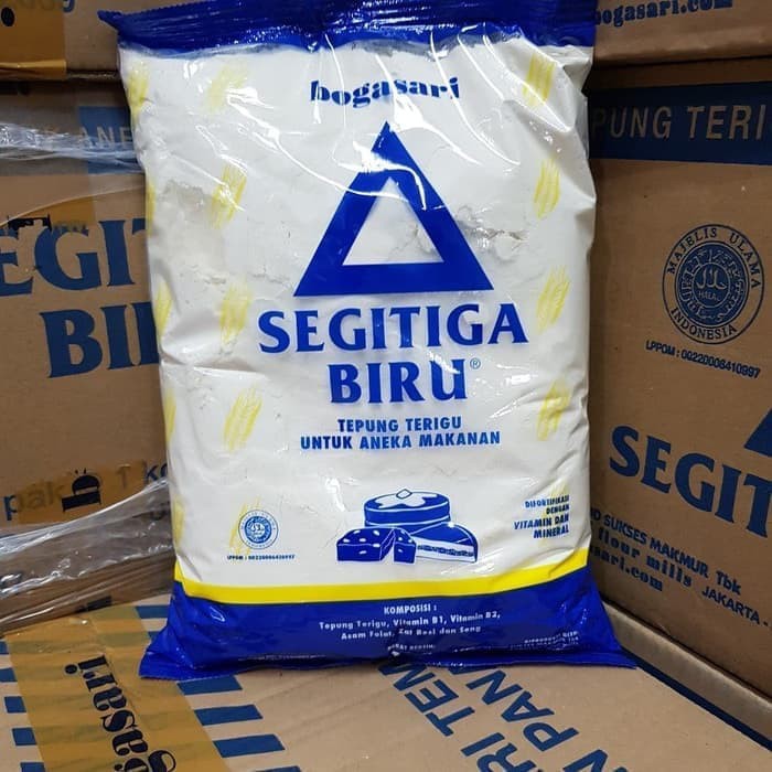 Terigu Segitiga Biru Kemasan 1kg Isi 12pack Per Dus