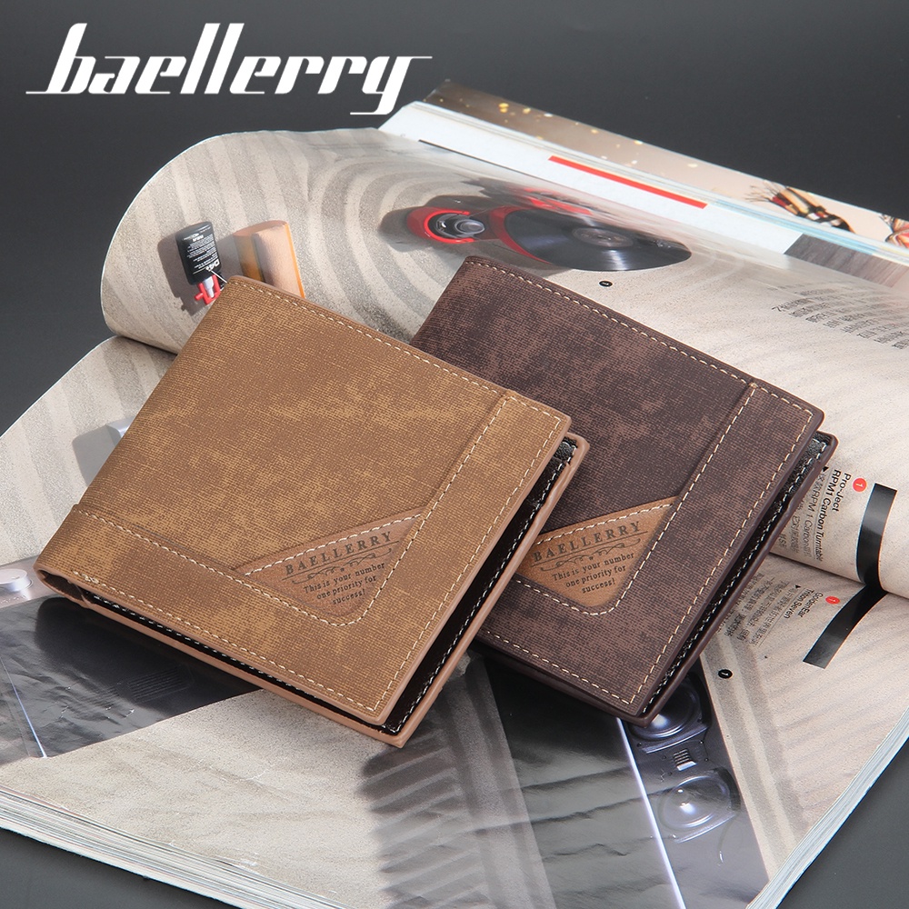 BAELLERRY DR068 Dompet Pria Bahan Kulit PU Leather Premium WATCHKITE WKOS