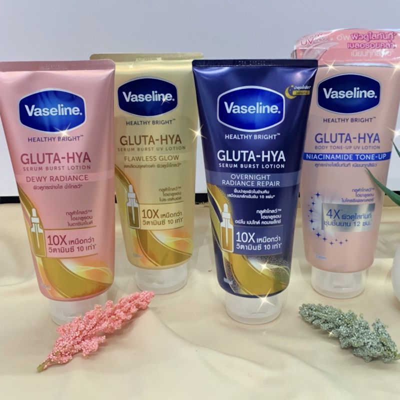 Vaseline Healthy Gluta Hya Serum Burst UV Lotion 200 ML - 100 % Original Unilever
