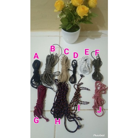 tali string elastis/tali karet bulat 3mm, 2,5 (permeter)