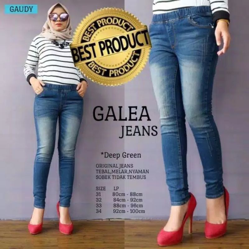 LIMITED!!NEW JEANS!! GALEA JEANS!! JEANS STRETCH SOBEK TIDAK TEMBUS