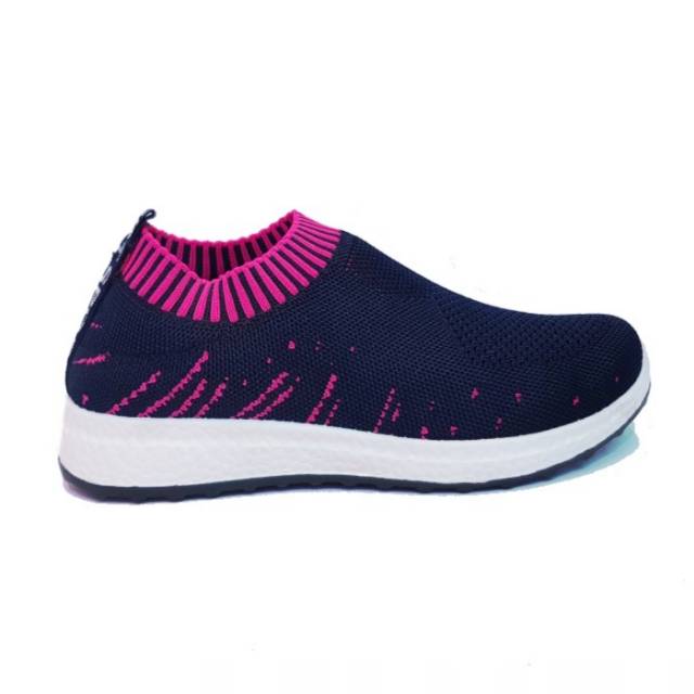 Sepatu Slip On Wanita original SPARK Fashion Sport model kaos kaki