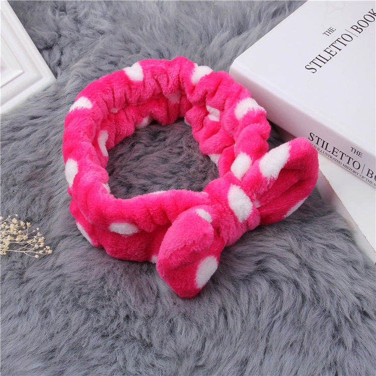 Bandana Bando Rambut Motif Pita Bando Rambut Mandi Gaya Korea Bando Fashion Wanita Import-(4-6) #7