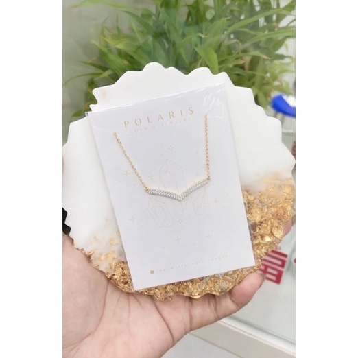 KALUNG FUJI INCLUDE LIONTIN KADAR EMAS MUDA/TUA PERHIASAN EMAS ASLI