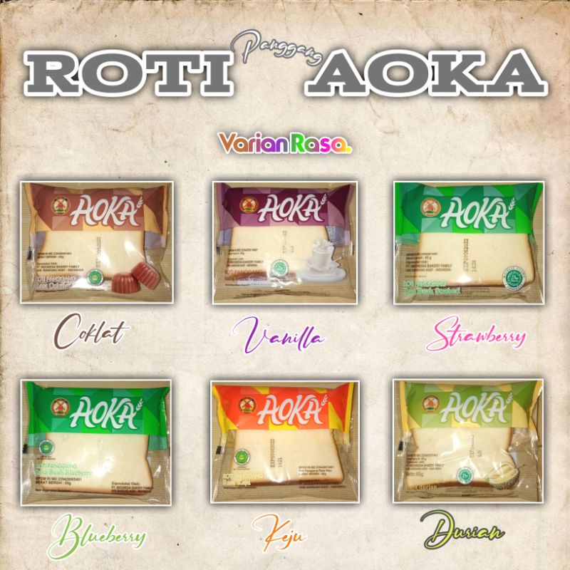 

ROTI AOKA Panggang Aneka Rasa