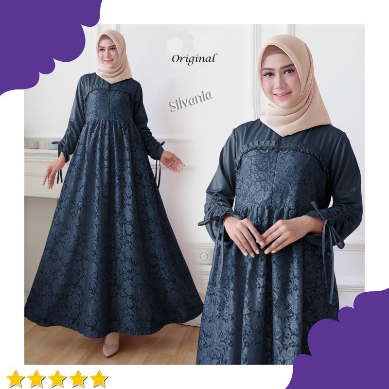 GAMIS PESTA SILVANIA NAVY
