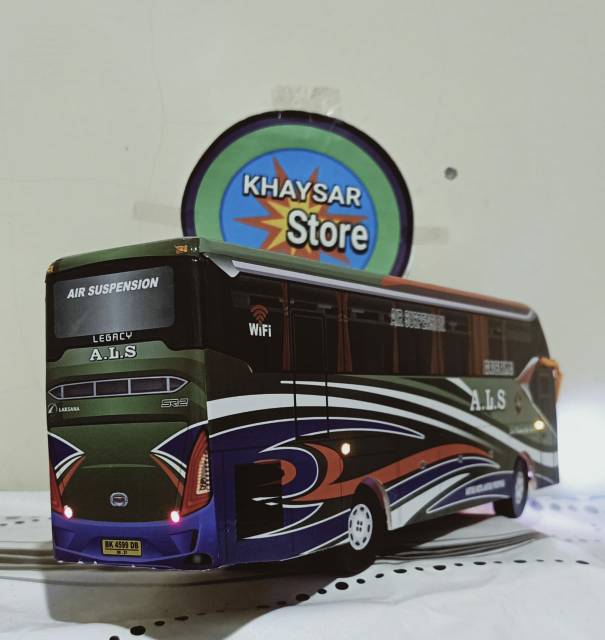 Miniatur Bus bis ALS plus lampu