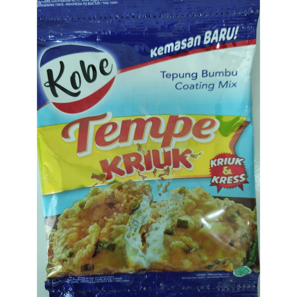 

KOBE Tepung Bumbu Tempe Kriuk 75gr Sachet
