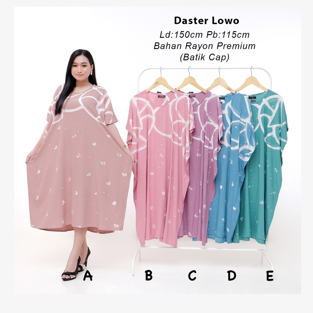  Risna  Batik  Daster  Lowo Allsize Rayon Super Batik  Cap 