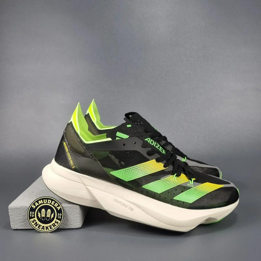 Adidas adizero adios pro 3 core black solar green BNIB