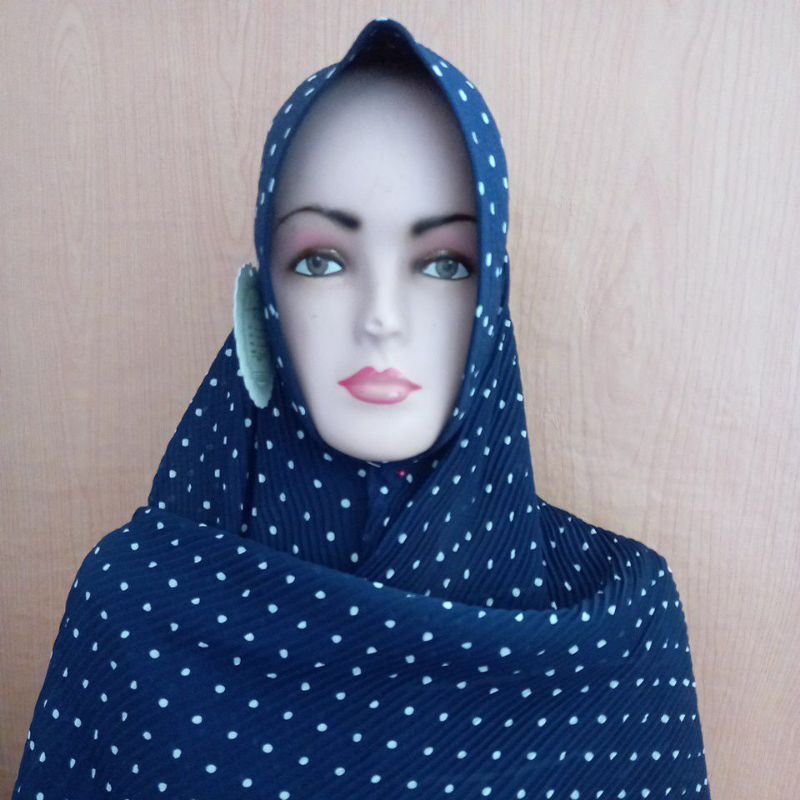 Pasmina pad plisket polka premium by ayyuby