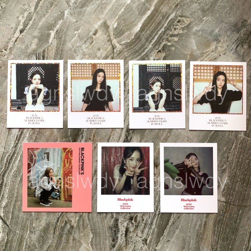 Blackpink Jisoo official polaroid Summer Diary Seoul 2020 welcoming collection 2020 2019