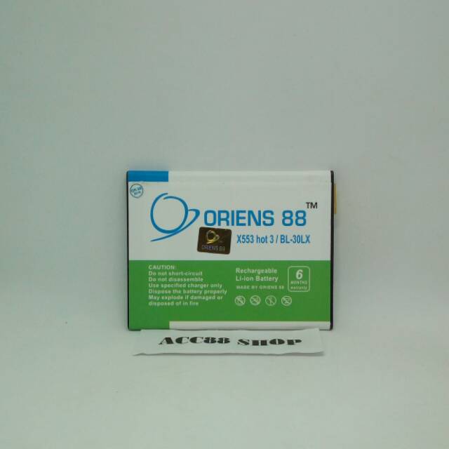 Baterai Batre Battery Double Power Infinix Hot 3 X553 OR88/Oriens88