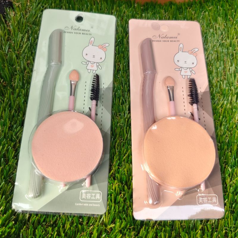 SET ALAT MAKEUP 4 IN 1 EYELASH SET AND SPONGE FACE QUALITY [SWEETSPACE]