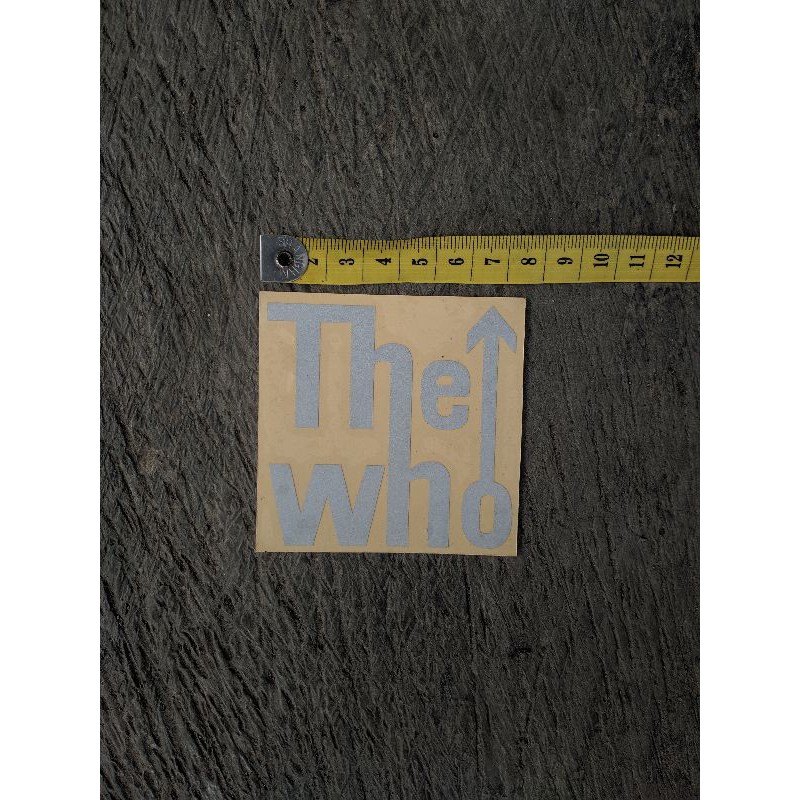 

sticker band the who cutting