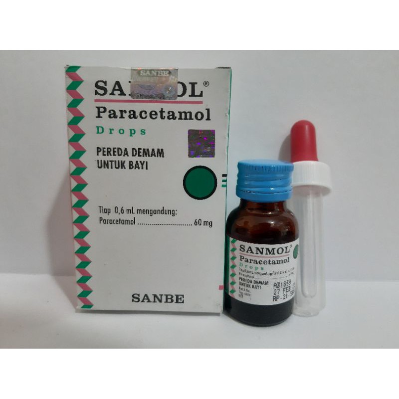 SANMOL DROP/OBAT PENURUN PANAS BAYI DAN ANAK-ANAK/SIRUP SANMOL/PARACETAMOL SIRUP/SANBE