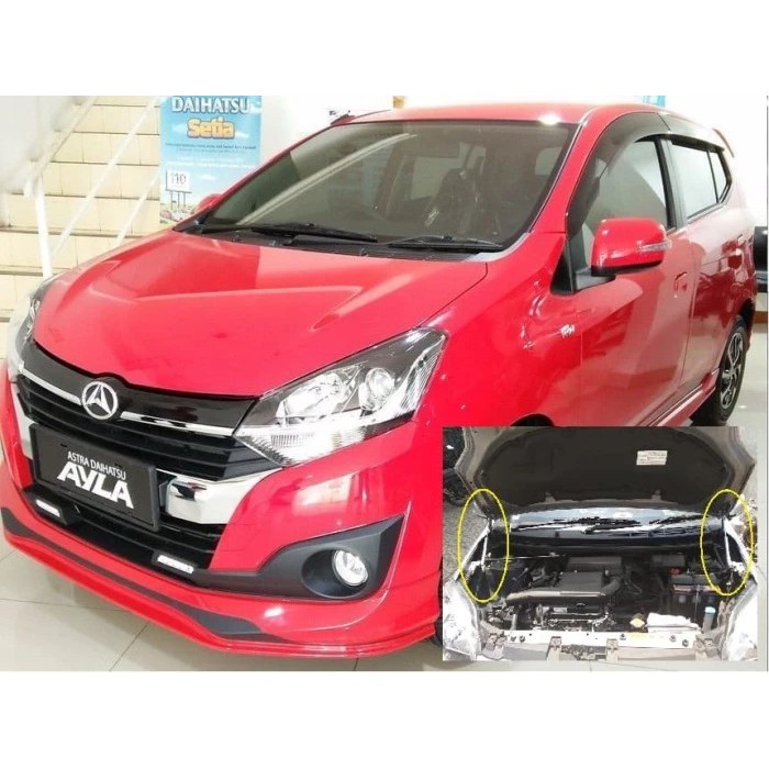 Hidrolis Hidrolik Kap Mesin Ayla Agya Warna merah