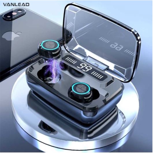 ZEBRA TWS M11 Earphone Bluetooth 5.0 LED Touch Powerbank Dock 2000mAh