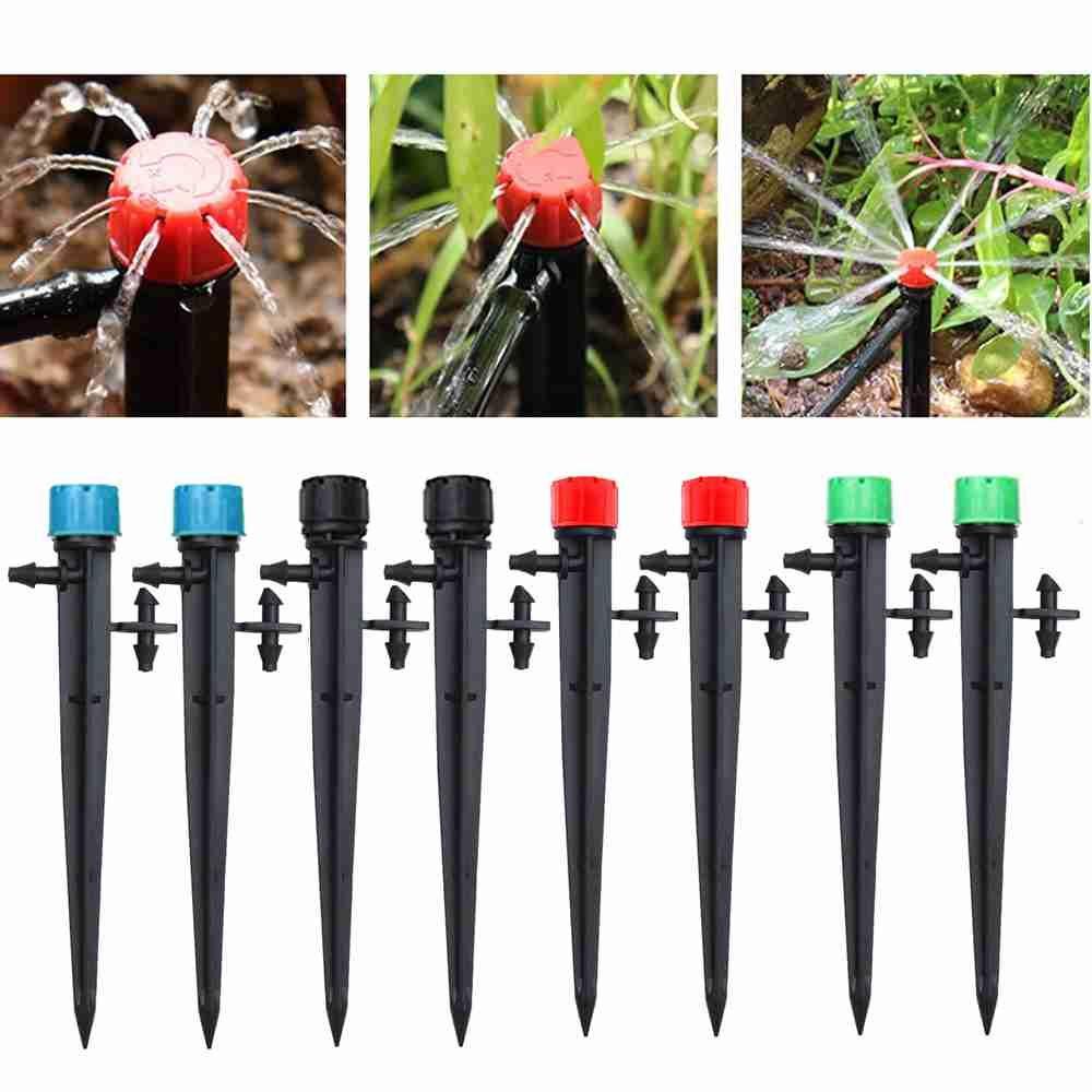 Nanas 50PCS Misting Nozzle Perlengkapan Berkebun Penyiraman Otomatis Dengan Plunger Irigasi Taman