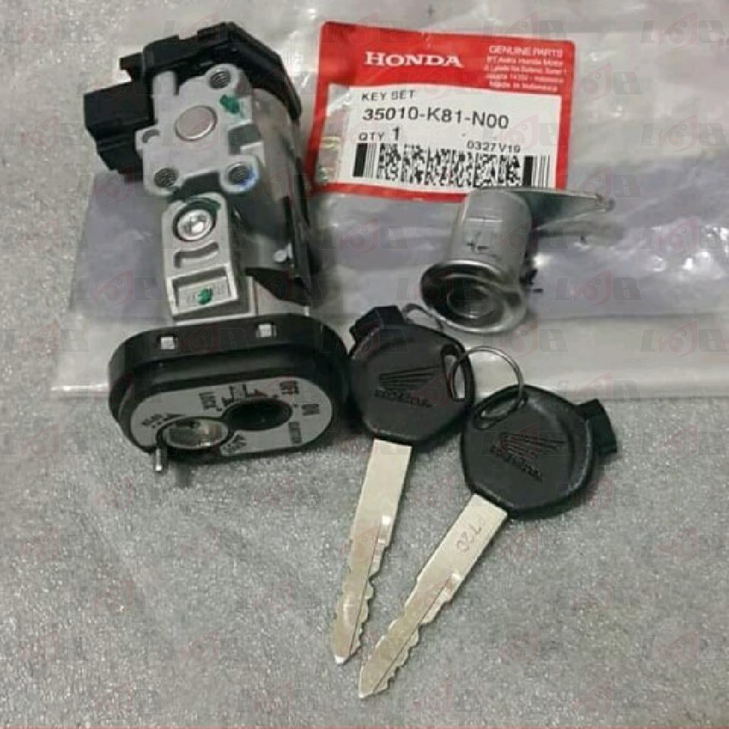 Kunci Kontak Set Beat ESP FI Depan Belakang Kode K81 Original Honda Genuine Parts